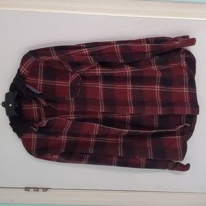 VANS hooded flannel size M